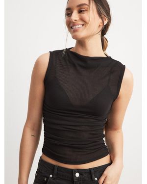 NA-KD Top - Schwarz