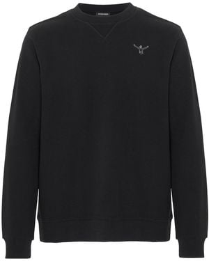 Chiemsee Sweatshirt Mit Tonalem Logo - Schwarz