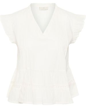 Kaffe Bluse Valerie - Weiß