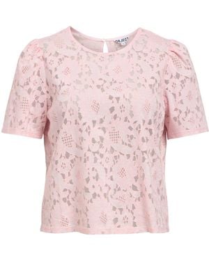 Object Bluse Objbianca - Pink
