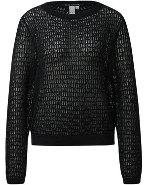 QS Strickpullover - Schwarz