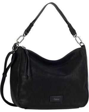 Gabor Schultertasche Hobo Bag - Schwarz