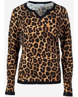 Passioni Pullover - Schwarz