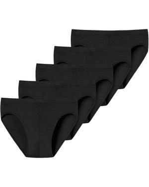 Schiesser Slip Cotton Serie - Schwarz