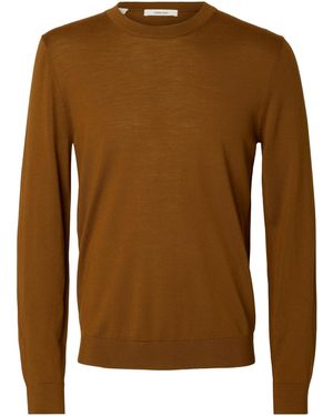 SELECTED Pullover Slhtray - Braun