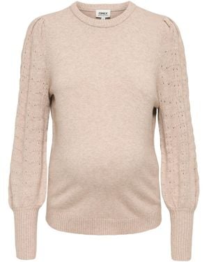 ONLY Pullover Olmmatti - Natur