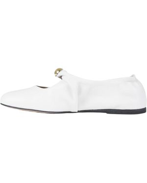 GISÉL MOIRÉ Ballerinas - Weiß