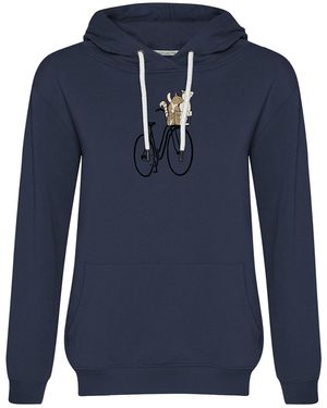 GreenBomb Sweatshirt Bike Cats Basket - Blau