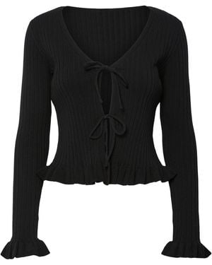 Pieces Strickjacke Pcragnhild - Schwarz