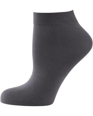 Nur die Füßlinge Cotton 60 Den - Grau