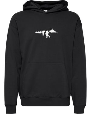 Solid Sweatshirt Halmus - Schwarz