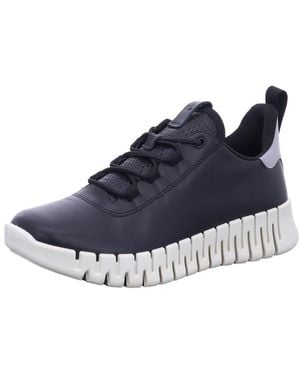 Ecco Sneaker Low Schnürschuh Damen 218203 60719 Echtleder - Blau