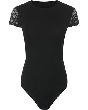 Evoni Shirtbody - Schwarz