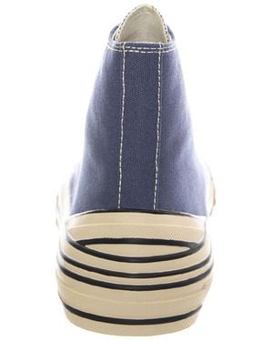Jeffrey Campbell Sneaker High Jc Play Endorphine-H Canvas - Blau