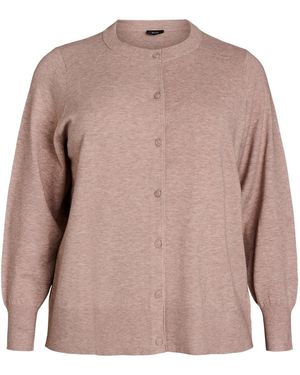 Zizzi Strickjacke Mella - Pink