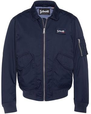 Schott Nyc Übergangsmantel - Blau