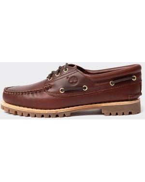 Timberland Halbschuh Tb0A19Vad571 Authentic Boat Shoe Rootbeer - Braun