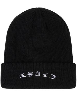 Edwin Mütze Gothic Beanie - Schwarz