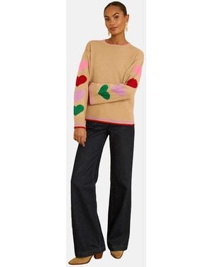 Love & Roses Pullover - Mehrfarbig