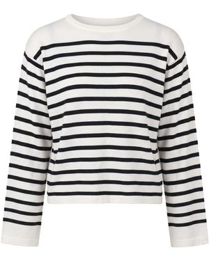 TorWeit Sticktop Fine Knitted Top - Weiß