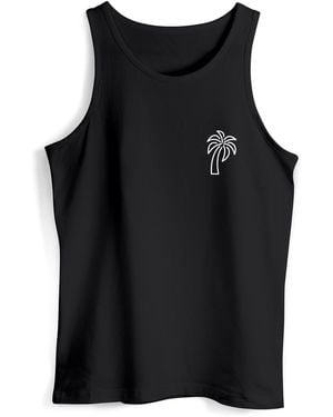 Neverless Shirt Palm Lineart - Schwarz