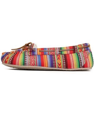 Minnetonka Hausschuh Cally - Rot
