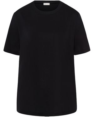 Hanro Schlafshirt Natural Shirt - Schwarz