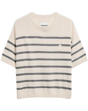 ARMEDANGELS T-Shirt Stripe - Weiß