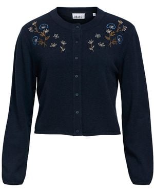 Object Strickjacke Objthess - Blau