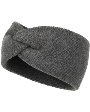 styleBREAKER Stirnband Feinstrick Stirnband Twist Knoten - Grau