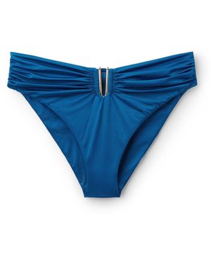 Calzedonia Bikinihose Shiny Satin - Blau