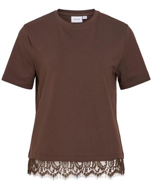 Vila T-Shirt Vinora - Braun