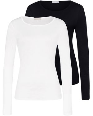 Hanro Unterhemd Ultralight - Schwarz