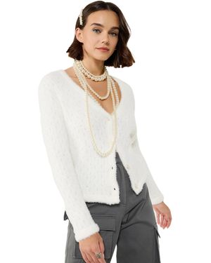 No Matter What Strickjacke - Weiß