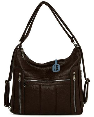 BagMori Schultertasche - Schwarz