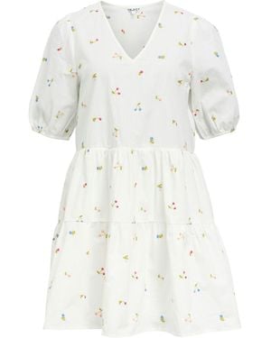Object Kleid Objflowie - Weiß