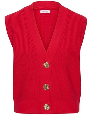 Lascana Strickweste - Rot