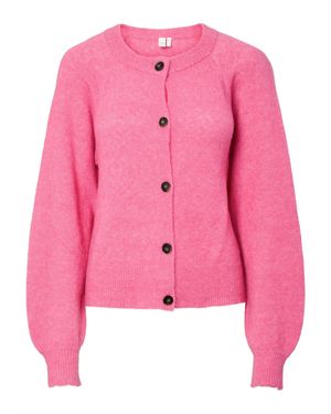Y.A.S Strickjacke Johi - Pink