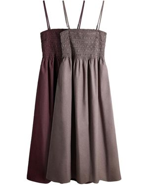 The Set Kleid - Braun