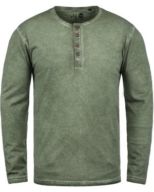 Solid Langarmshirt Timur - Grün