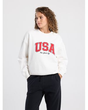 America Today Sweatshirt - Weiß