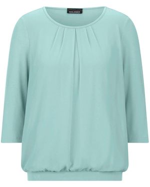 Goldner Bluse - Blau