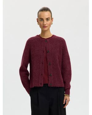 SELECTED Strickjacke Slflulu - Rot