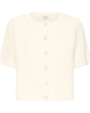 Fransa Strickjacke Fraralyn - Weiß