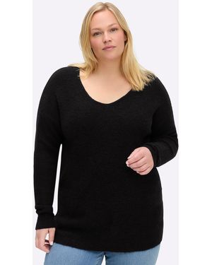 Sheego Pullover - Schwarz