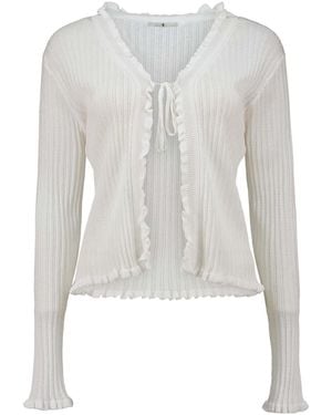 Hailys Strickjacke Je44Tte - Weiß