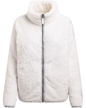 SOCCX Fleecejacke Mit Sherpa-Optik - Weiß