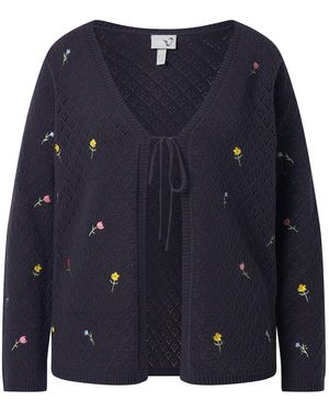 Ulla Popken Strickjacke - Blau