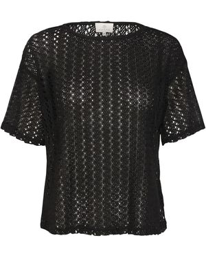 Kaffe Pullover 'Lykke' - Schwarz