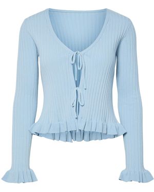 Pieces Strickjacke Pcragnhild - Blau